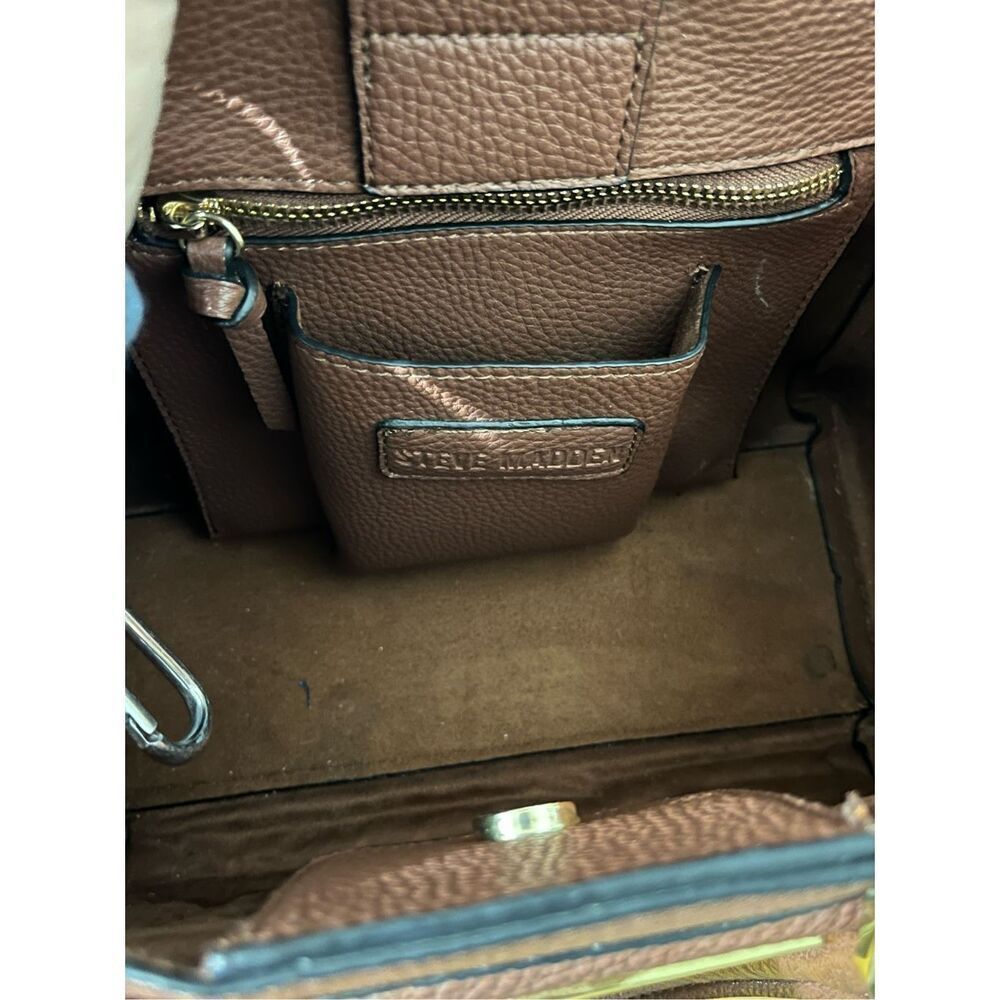 Steve Madden Brown Faux Leather Bag - Picture 6 of 10